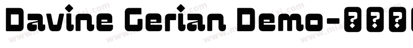 Davine Gerian Demo字体转换